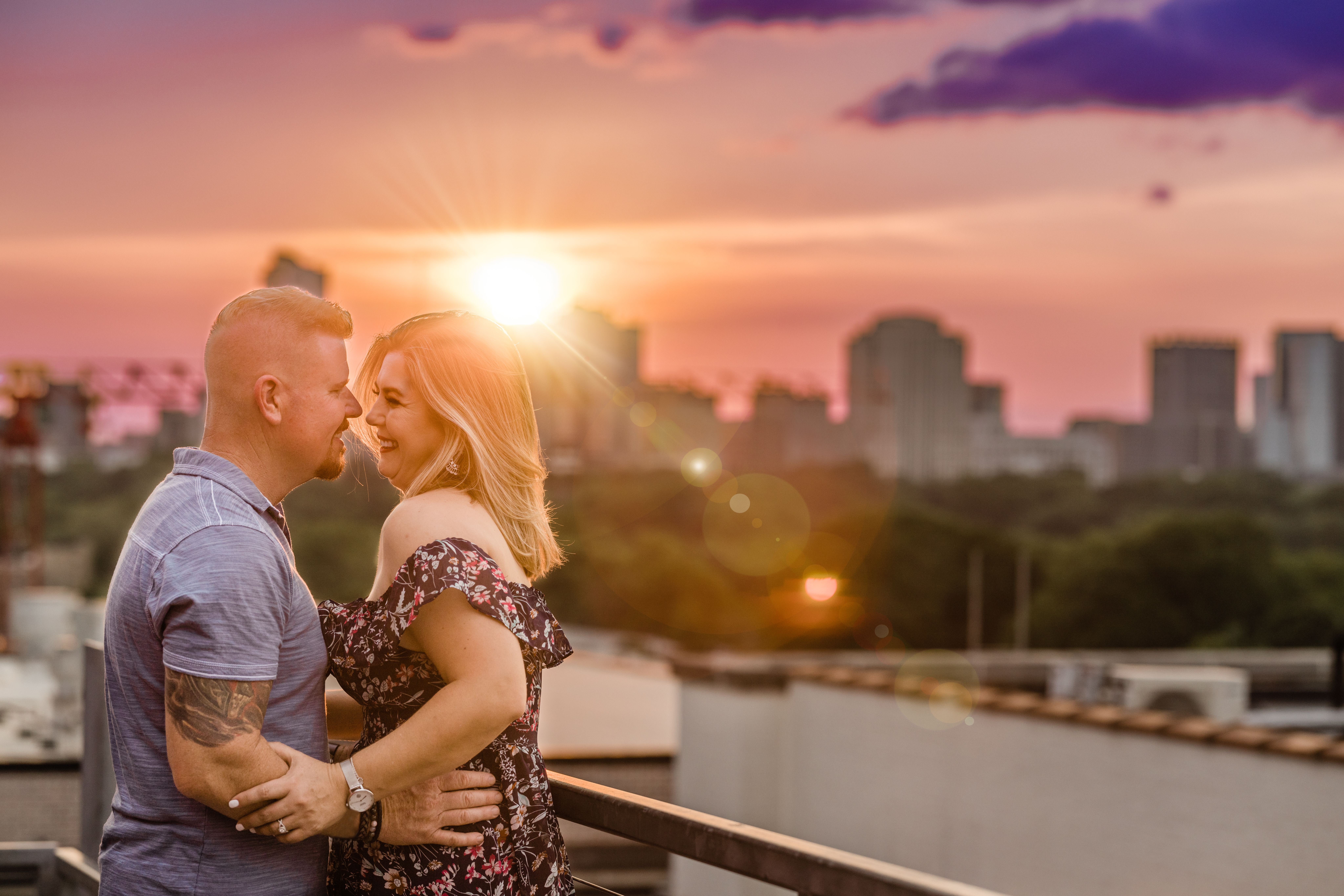 Engagement session at Ponce City Market