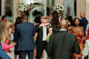 Documentary Atlanta wedding photography capturing energetic celebration and authentic reception moments