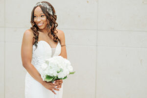 Editorial bridal portrait at Swan House and Atlanta History Center with elegant luxury wedding styling